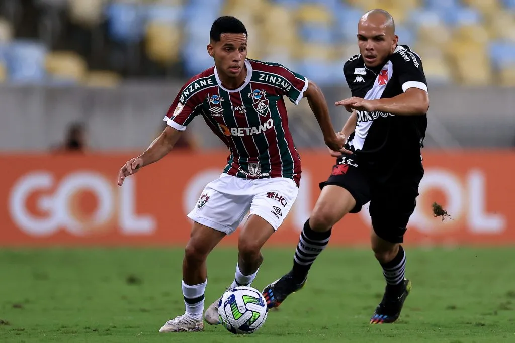 Alexsander em ação contra o Vasco da Gama. (Photo by Buda Mendes/Getty Images)
