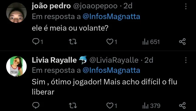 Repercussão via Twitter