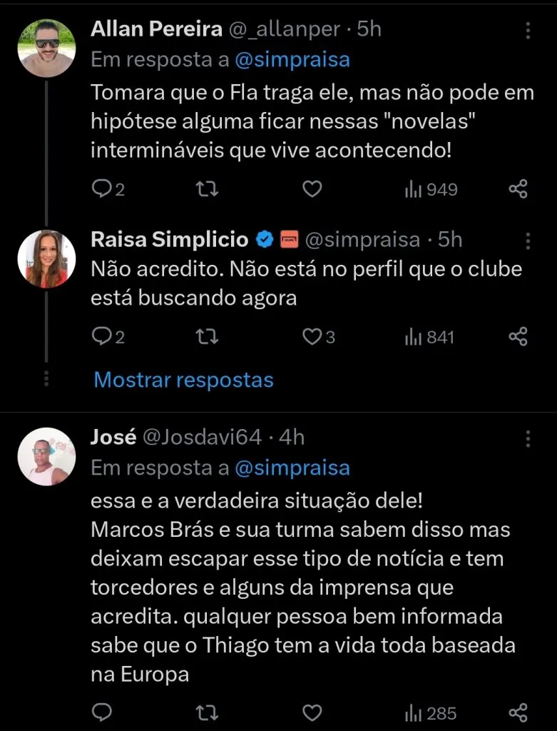 Repercussão via Twitter