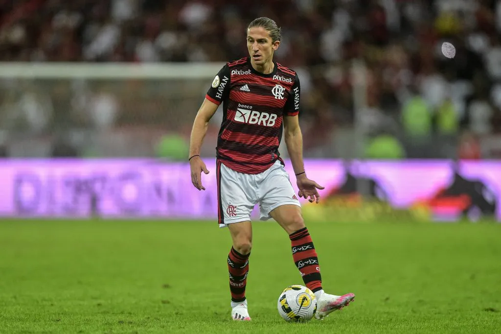 Filipe Luís é ídolo do Flamengo. Foto: Thiago Ribeiro/AGIF