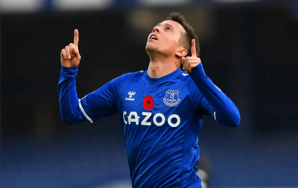 Atacante nos tempos de Everton (Photo by Paul Ellis – Pool/Getty Images)