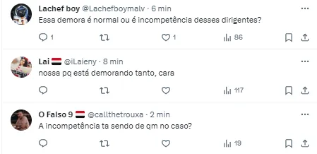 Torcida do São Paulo comenta sobre demora na publicação do BID