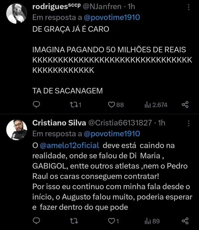 Repercussão via Twitter