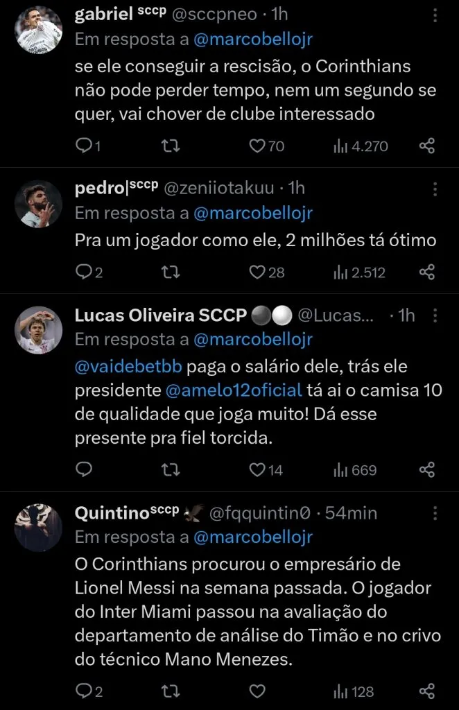 Repercussão via Twitter
