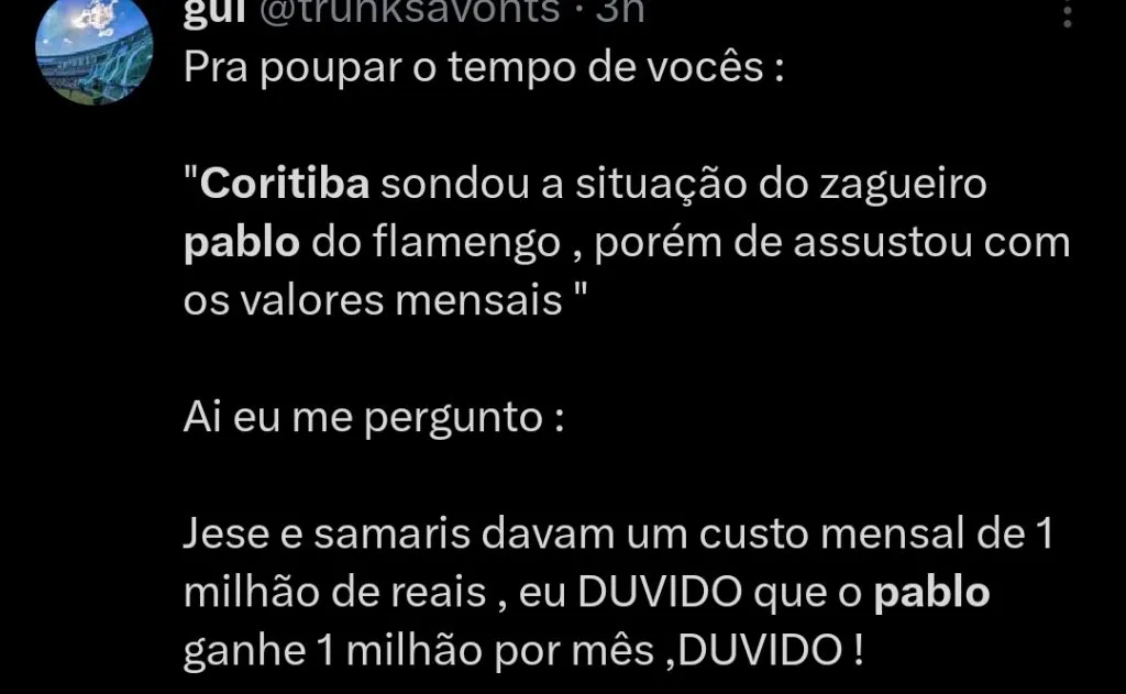 Repercussão via Twitter