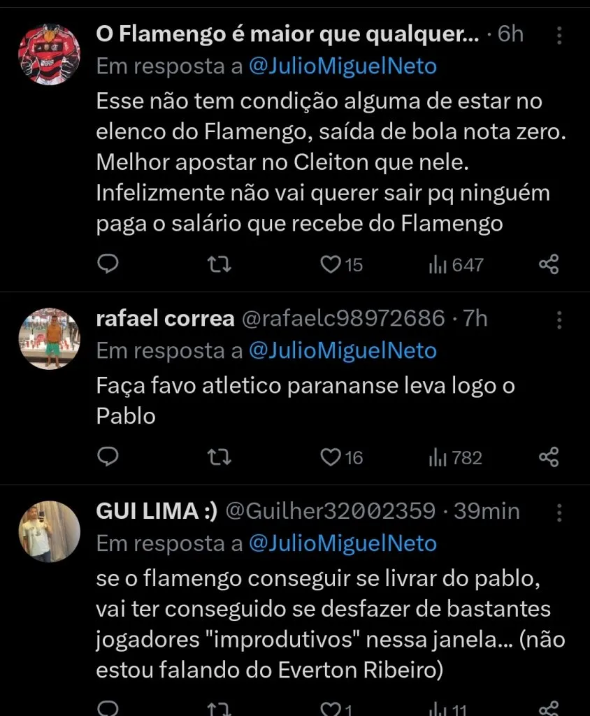 Repercussão via Twitter