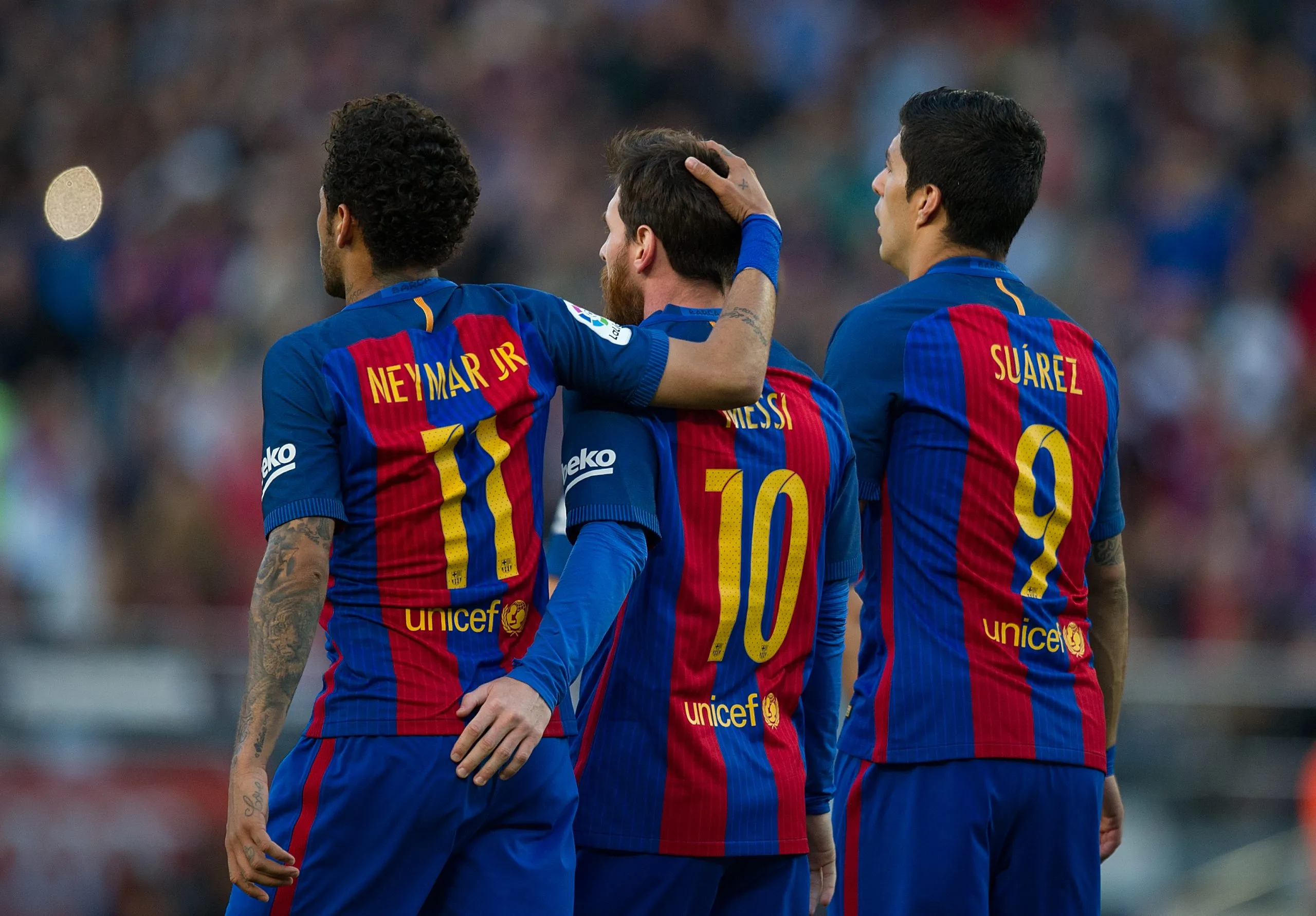 Trio MSN em ação pelo Barcelona (Photo by Denis Doyle/Getty Images)