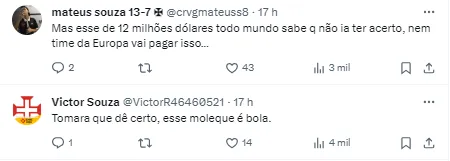 Torcedores comentam sobre a situação envolvendo Luciano Rodríguez