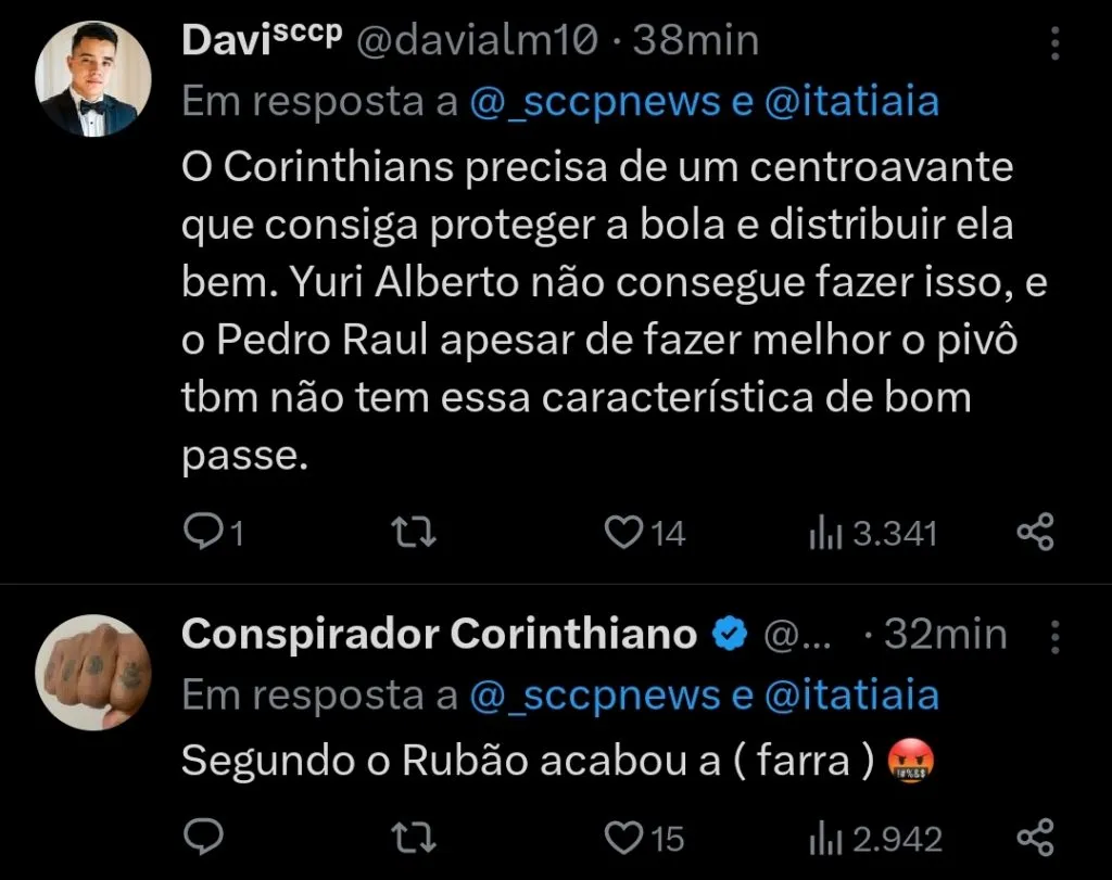 Repercussão via Twitter