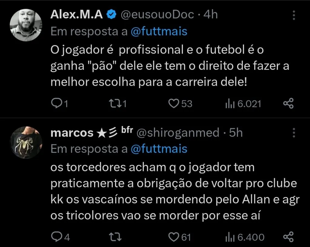 Repercussão via Twitter