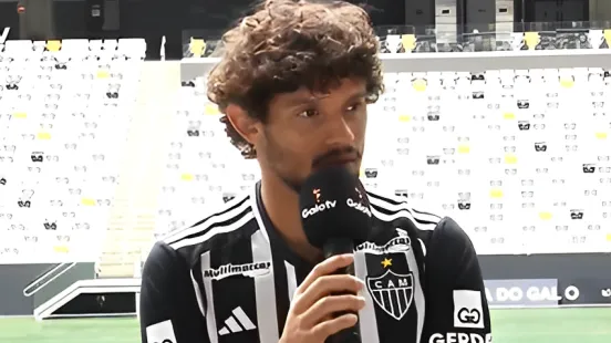 Gustavo Scarpa foi apresentado no Galo (Foto: Reprodução/YouTube/Galo TV)