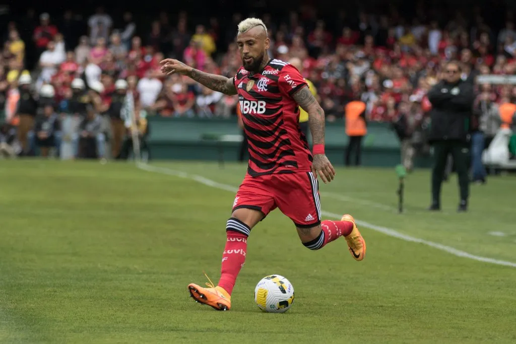 Arturo Vidal nos tempos de Flamengo. Foto: Robson Mafra/AGIF