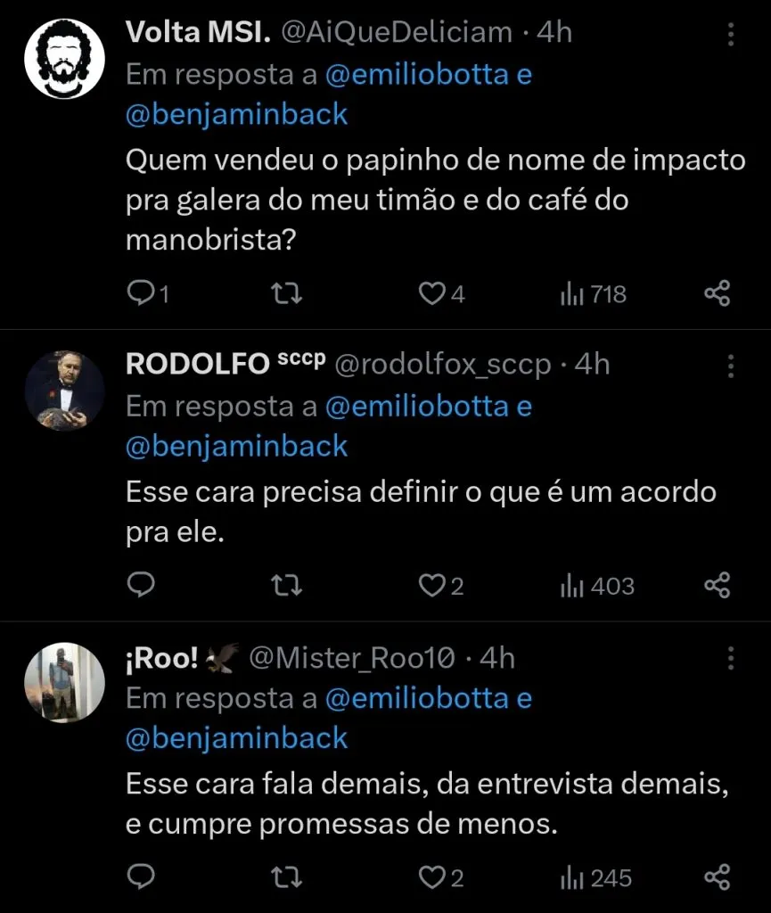 Repercussão via Twitter