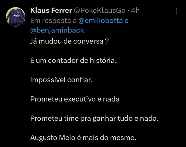 Repercussão via Twitter