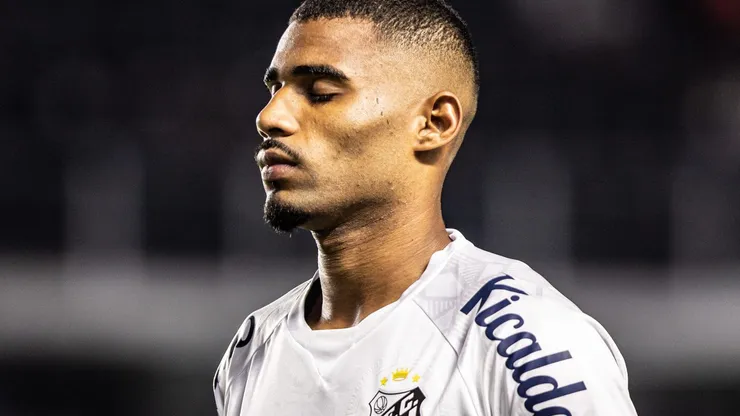 Joaquim, zagueiro do santos. Foto: Abner Dourado/AGIF