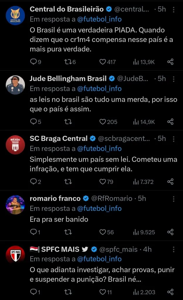 Repercussão via Twitter
