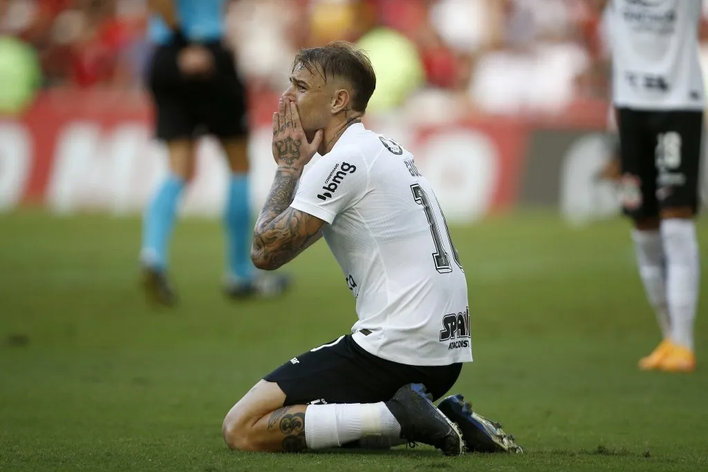 Atacante no duelo diante do Flamengo (Photo by Wagner Meier/Getty Images)