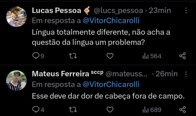 Repercussão via Twitter