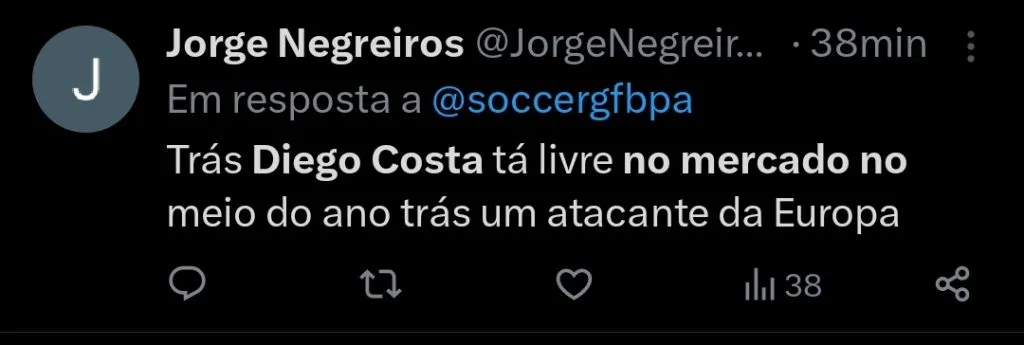 Repercussão via Twitter