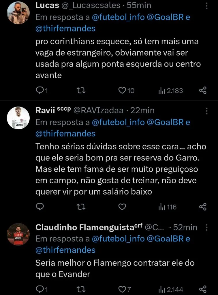 Repercussão via twitter