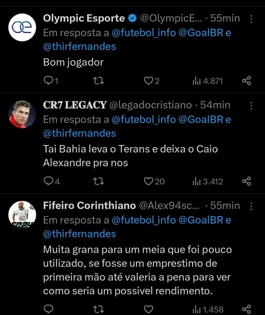 Repercussão via Twitter