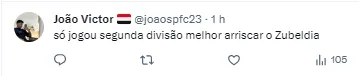 Torcedor do São Paulocomenta sobre Zubeldía