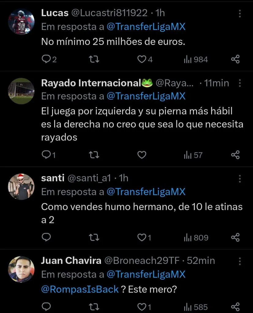 Repercussão via Twitter