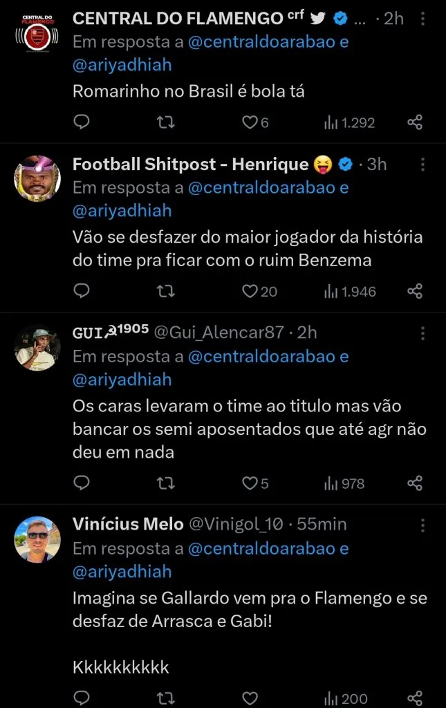 Repercussão via Twitter