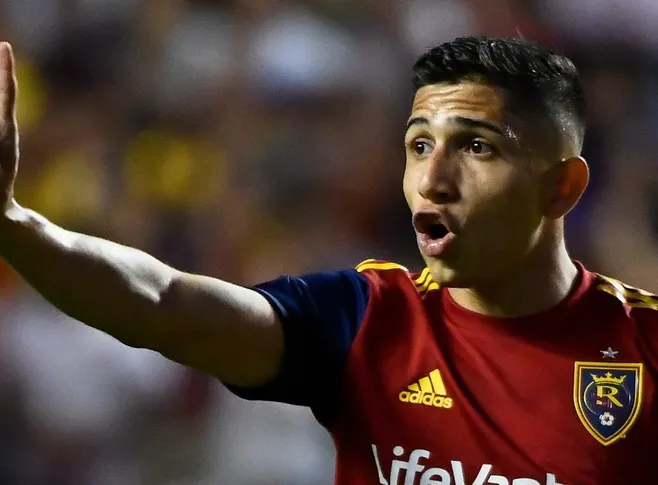 Jefferson Savarino pelo Real Salt Lake.  (Photo by Alex Goodlett/Getty Images)
