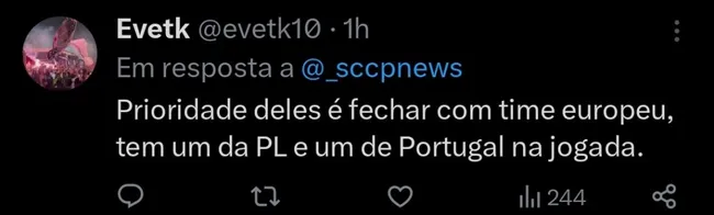 Repercussão via Twitter