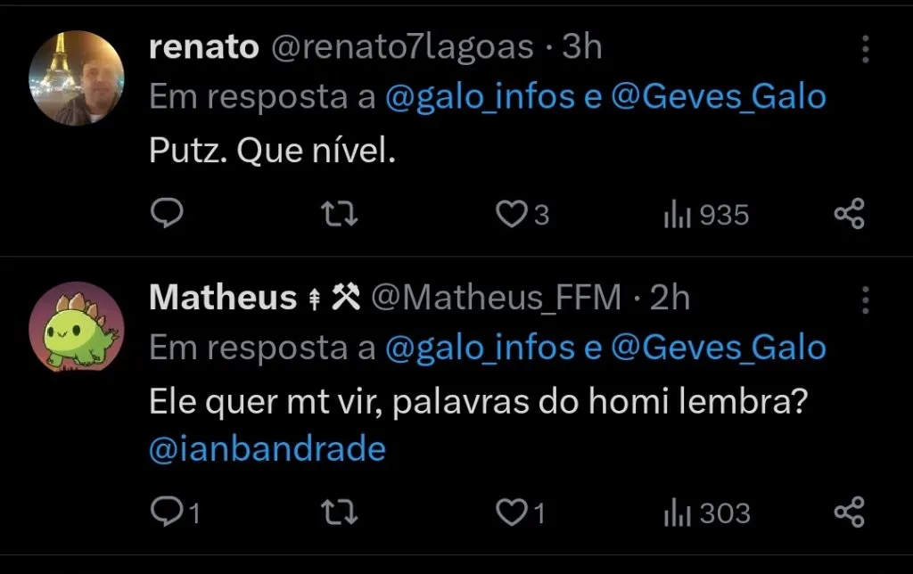 Repercussão via Twitter