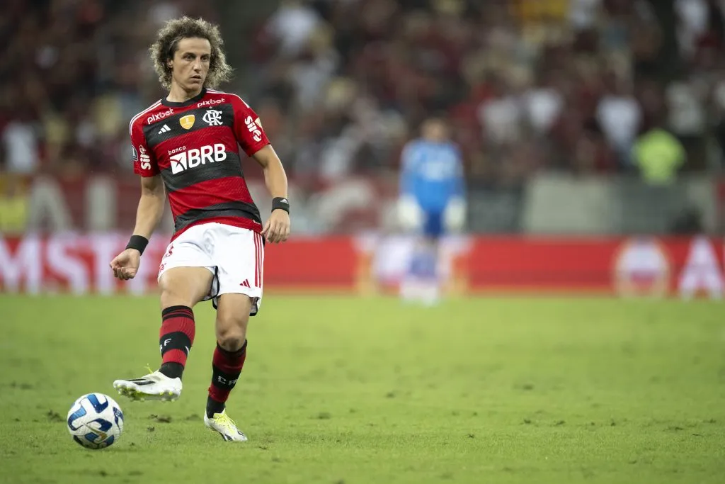 David Luiz em ação contra o Fluminense. Foto: Jorge Rodrigues/AGIF