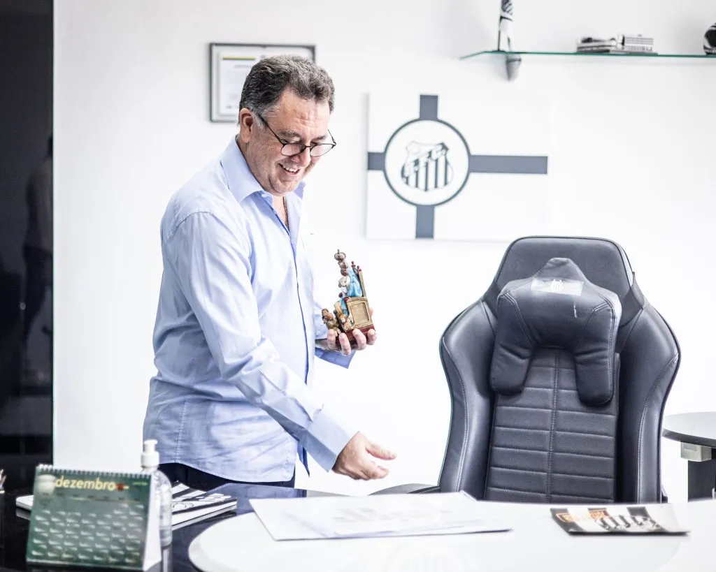 Presidente Marcelo Teixeira | Foto: Raul Baretta/ Flickr Oficial Santos FC.