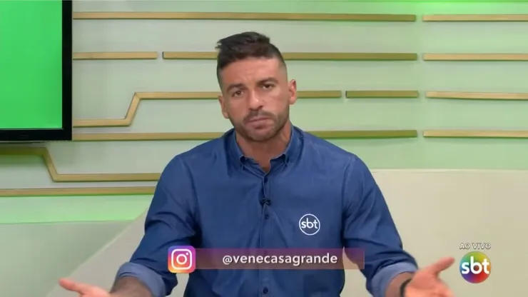 Venê Casagrande solta informação do Vasco. Foto: Reprodução SBT Sports/YouTube