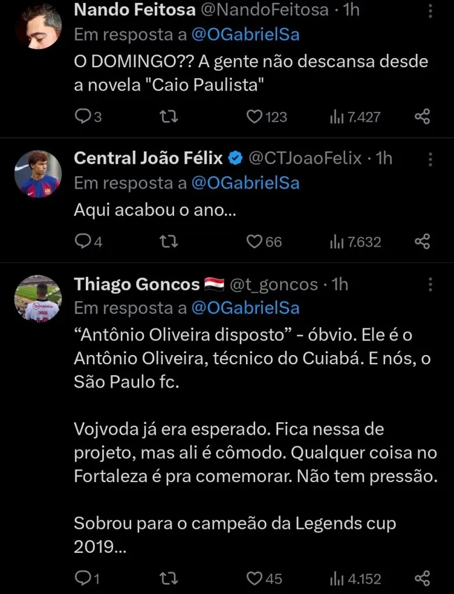 Repercussão via Twitter