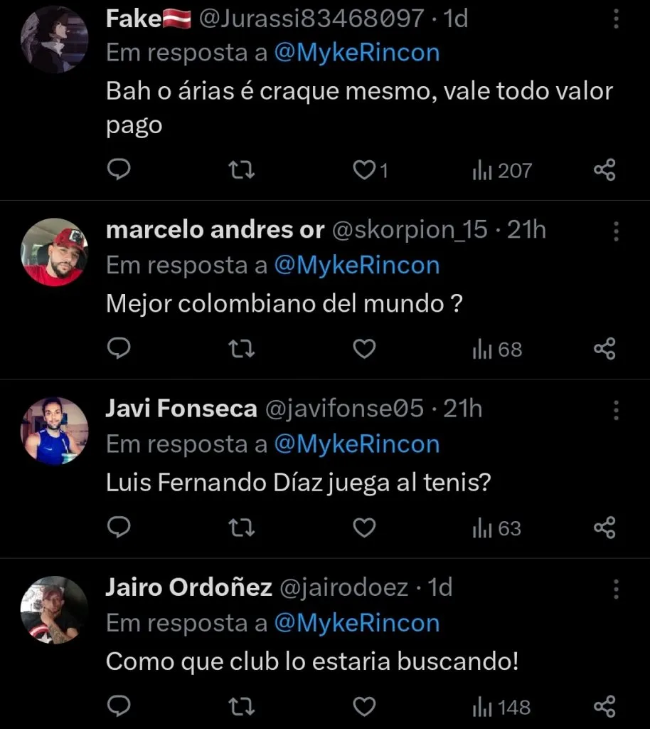 Repercussão via Twitter