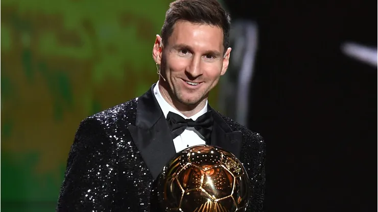 Lionel Messi receives his seventh Ballon D'Or (Photo by Aurelien Meunier/Getty Images)