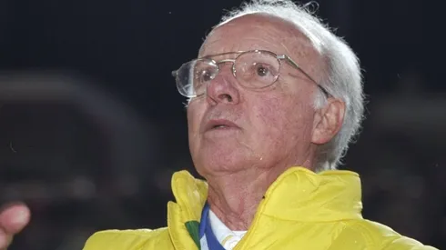Brazil coach Mario Zagallo . Mandatory Credit: Mark Thompson /Allsport