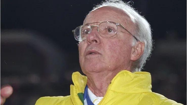 Brazil coach Mario Zagallo . Mandatory Credit: Mark Thompson /Allsport