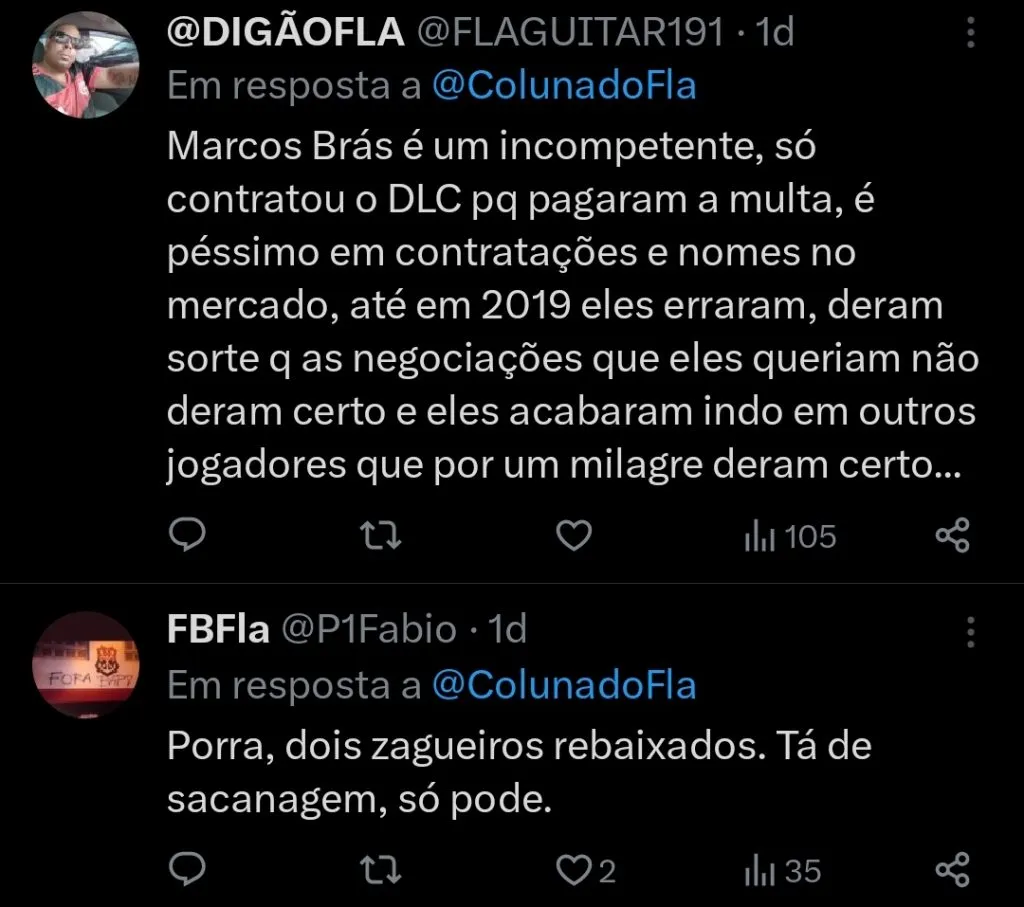 Repercussão via Twitter