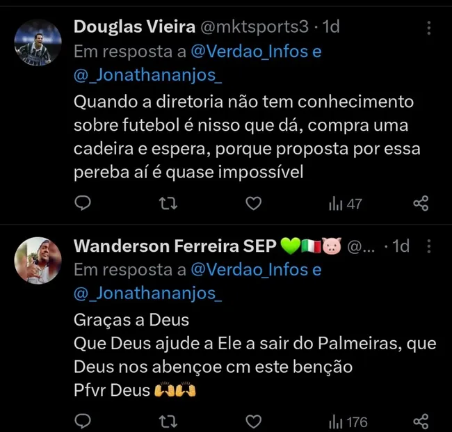 Repercussão via Twitter