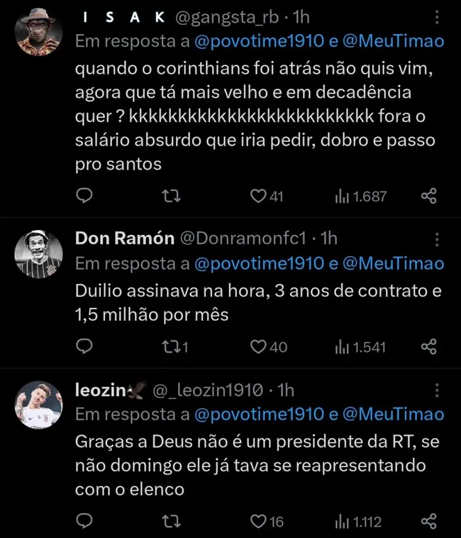 Repercussão via Twitter