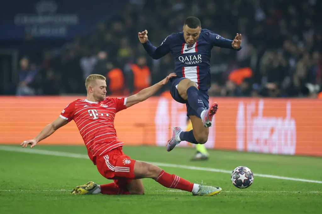 Mbappé durante duelo pela Champions League Alex Grimm/Getty Images