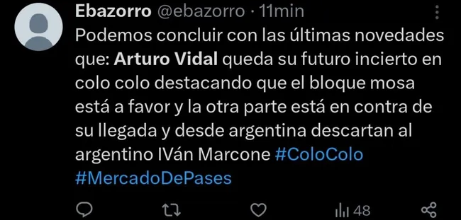 Repercussão via Twitter