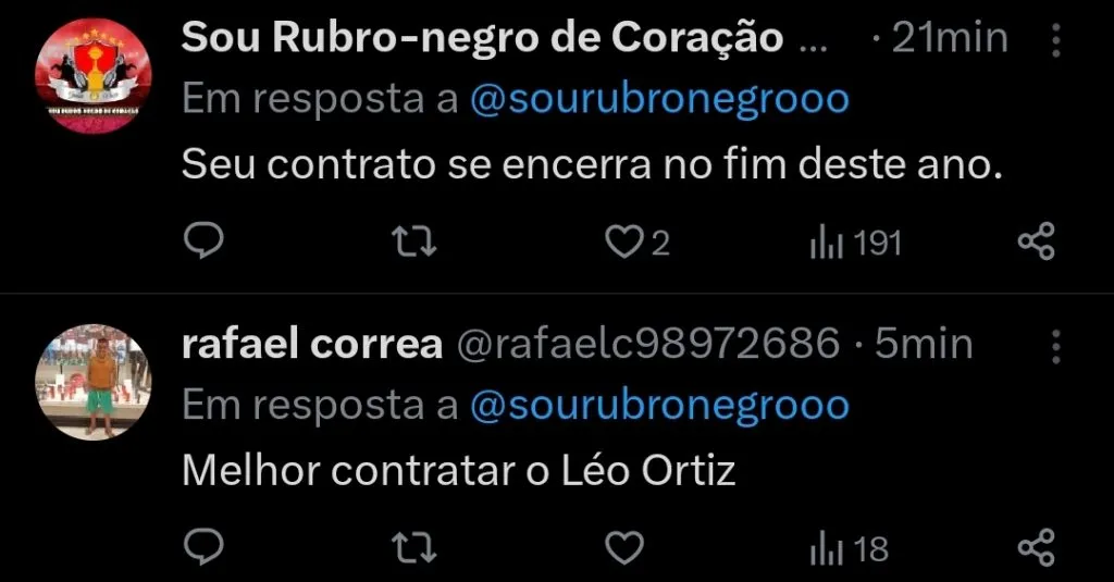 Repercussão via Twitter