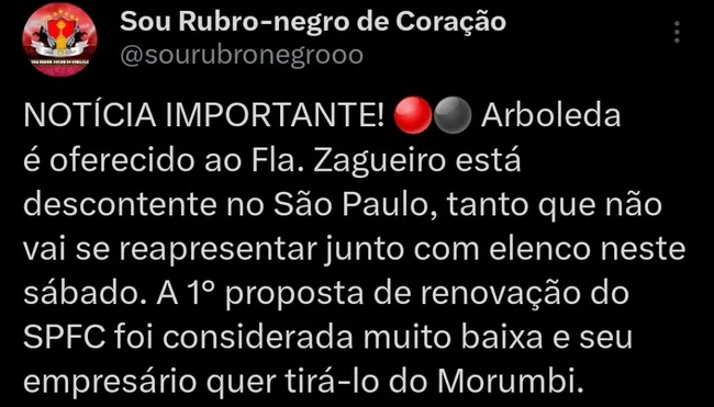 Repercussão via Twitter