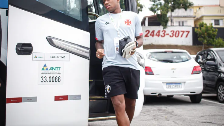Chegada do Vasco hoje na estreia da Copinha. Foto: Matheus Lima/Vasco