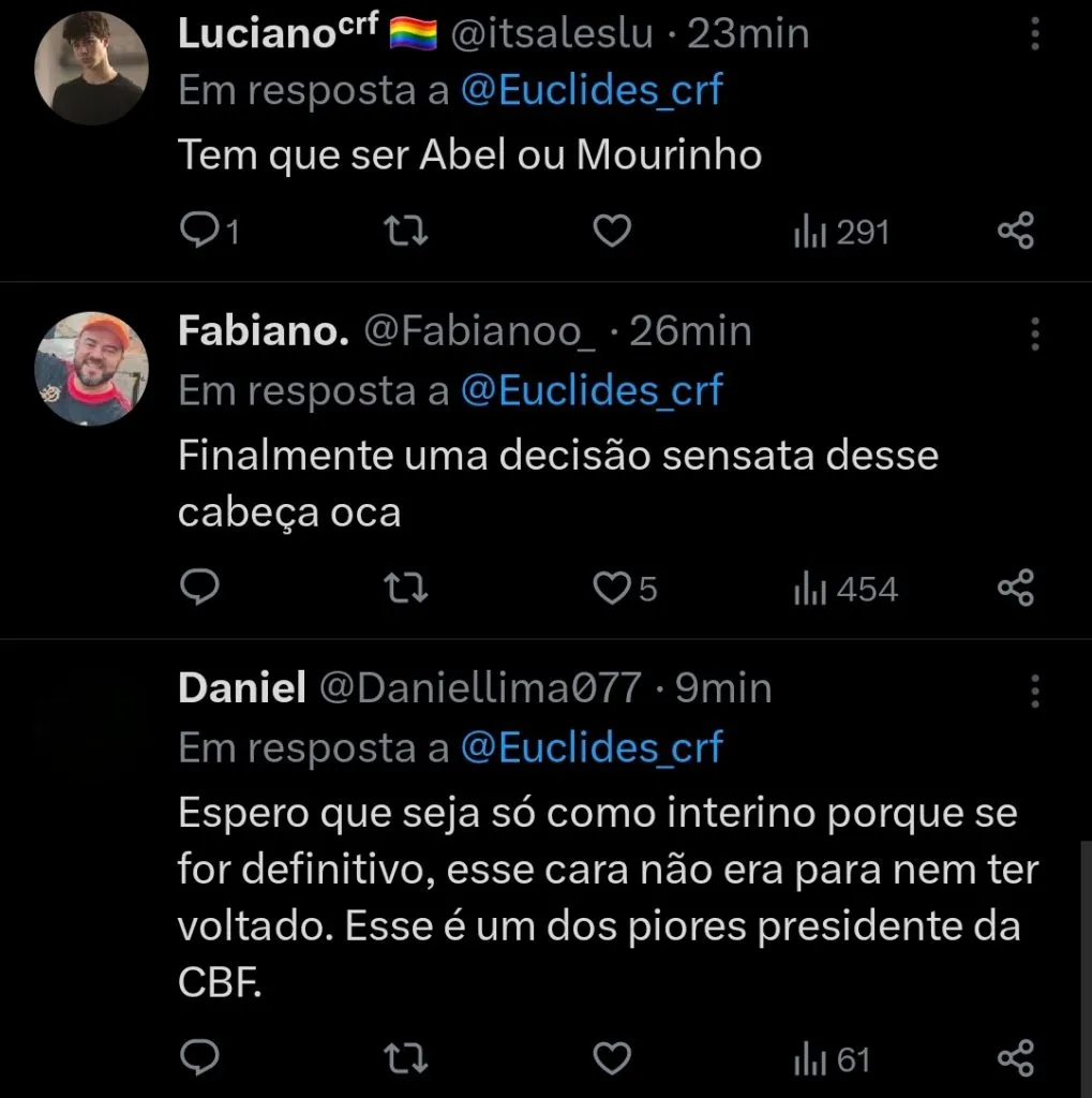 Repercussão via Twitter