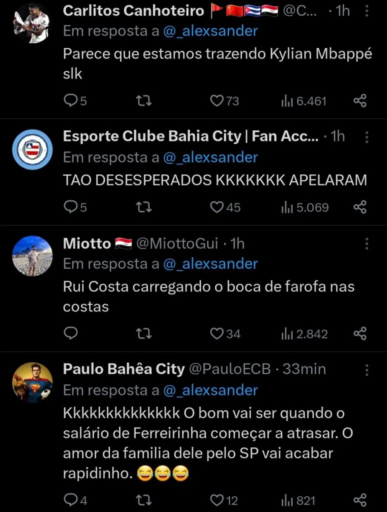 Repercussão via Twitter