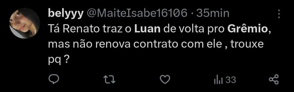 Repercussão via Twitter